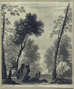 paesaggio con alberi Perelle, Gabriel (attribuito)