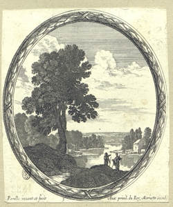 paesaggio fluviale Perelle, Gabriel (attribuito)