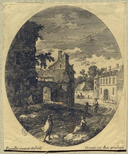 paesaggio con rovine Perelle, Gabriel (attribuito)