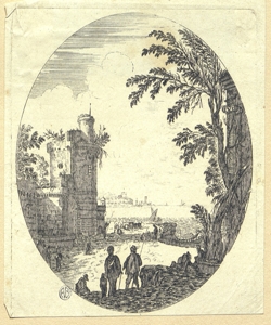 paesaggio portuale Perelle, Gabriel (attribuito)