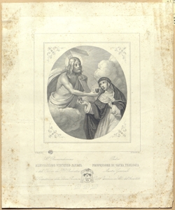 Ges¿ risorto dona il cuore a una Santa monaca Perfetti, E.