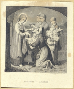 Santo offre doni a contadini Planer, Gustav