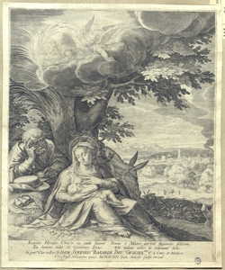 riposo nella fuga in Egitto Sadeler, Jan il Vecchio