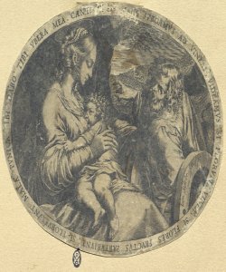 Sacra Famiglia con Madonna allattante Sadeler, Jan il Vecchio