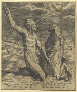 Nettuno agita il mare col tridente Sadeler, Jan il Vecchio