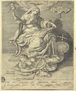 allegoria della Saggezza Sadeler, Jan il Vecchio