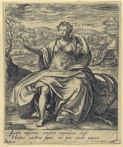 allegoria della Lussuria Sadeler, Jan il Vecchio (attribuito)