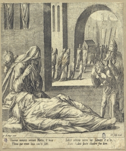 compianto su uomo morto Sadeler, Jan il Vecchio