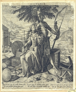 allegoria della Spagna Sadeler, Raphael il Vecchio