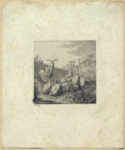 paesaggio con capre e pecore Winter, Raphael