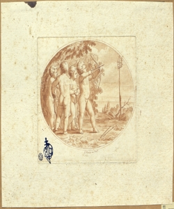 putti con arco che tirano freccie all'Impresa di Venezia Zancon, Gaetano