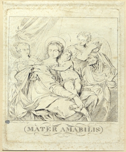 Madonna con Bambino, Sant'Anna e due angeli Zancon, Gaetano