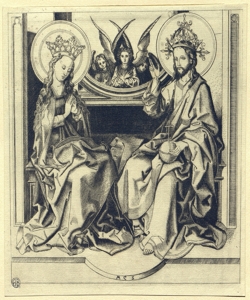 Cristo benedice la Vergine Schongauer, Martin
