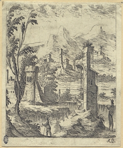 paesaggio con rovine Buffagnotti, Carlo Antonio