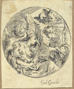 Santa Maria Maddalena portata in cielo dagli angeli Cignani, Carlo