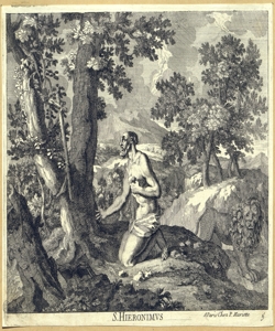 San Girolamo penitente nel deserto Lepautre, Jean (attribuito)