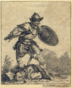 soldato in armatura Hertel Johann, Georg il Giovane