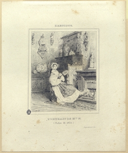 ragazza seduta davanti al camino Hall¿, Noel