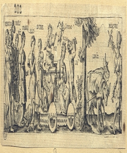 frontespizio con allegoria della Primavera 