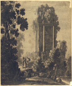 incontro di Cristo e i discepoli sulla via di Emmaus 