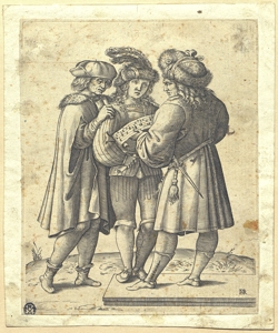 tre musici Ciamberlano, Luca (attribuito)