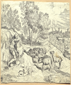 paesaggio con pastore e animali Vecellio, Tiziano