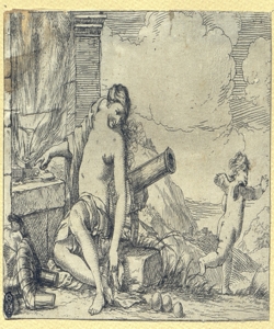 allegoria del fuoco Carpioni, Giulio