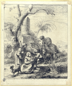 scena di genere con rovine Denon, Dominique Vivant