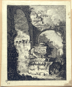 paesaggio con architetture in rovina Levati, Giuseppe