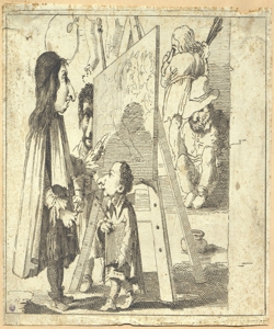 pittore nel suo studio 