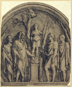 Sacrificio romano alla dea Diana Sandrart, Joachim von il Vecchio