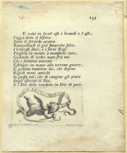 pagina di libro con angioletto Fariat, Benedetto