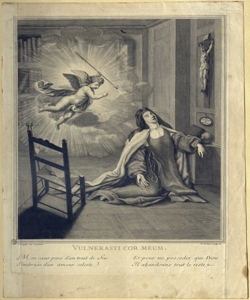 monaca in preghiera Drevet, Pierre