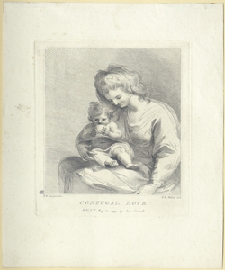 donna con bambino in braccio Fabris, G. B.