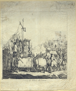 corteo con carro e buoi Gallina, Gallo