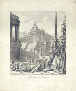 paesaggio con architetture Gaspari, Pietro (attribuito)