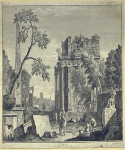 paesaggio con rovine Giampiccoli, Giuliano