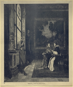 interno con scena di genere Knesing, Theodor