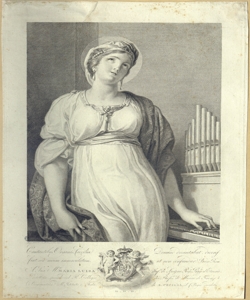 Santa Cecilia patrona della musica Lasinio, Carlo