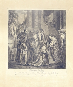 adorazione dei Re Magi Le Bas, Jacques Philippe