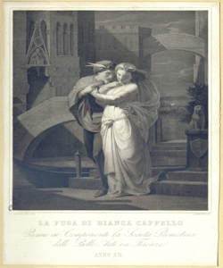 esterno con scena di fuga Marchesi, Agostino