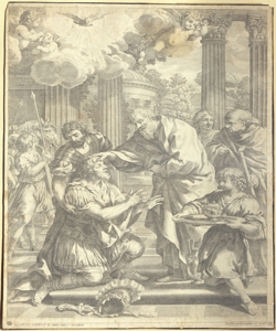 Anania battezza San Paolo ridonandogli la vista Chasteau, Guillaume