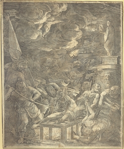 martirio di San Lorenzo Cort, Cornelis