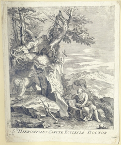 San Girolamo in meditazione Cort, Cornelis