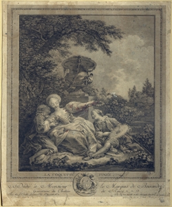 tre giovani in giardino Couch¿, Jacques