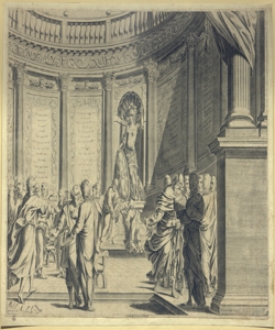 disputa all'interno di un'architettura classica Curti, Francesco