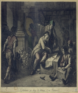 un architetto dirige la costruzione di un edificio Colle, Pellegrino dal