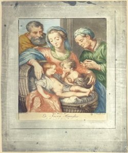 Sacra Famiglia con San Giovannino e Sant'Elisabetta Mogalli, Cosimo