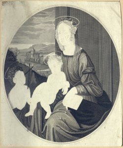 Madonna con Bambino e San Giovannino Mussi, Giuseppe