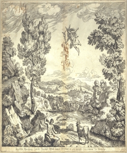 Mercurio trasforma Batto in pietra Onofri, Crescenzio